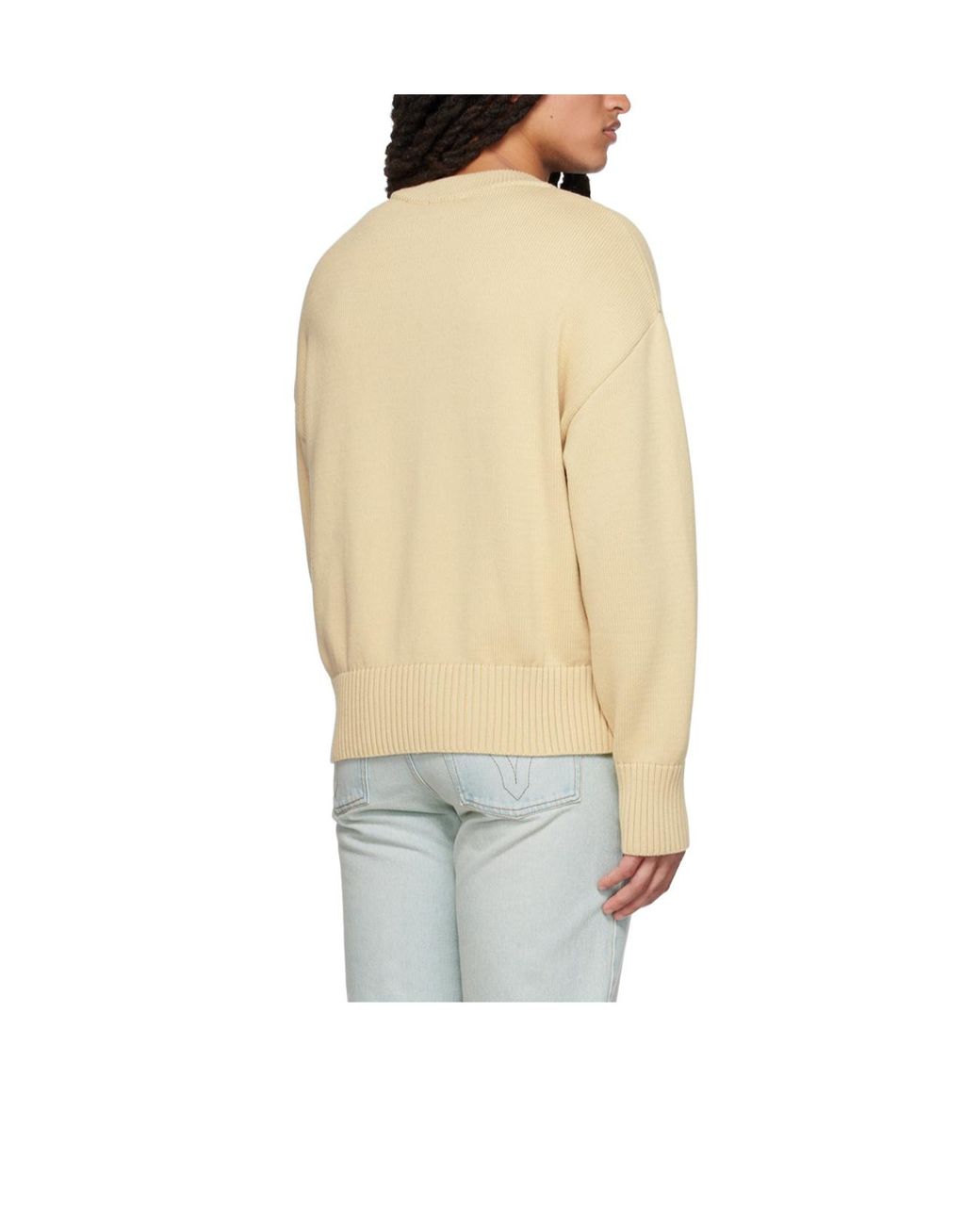 AMI Natural Ami De Coeur Crew-Neck Jumper for men
