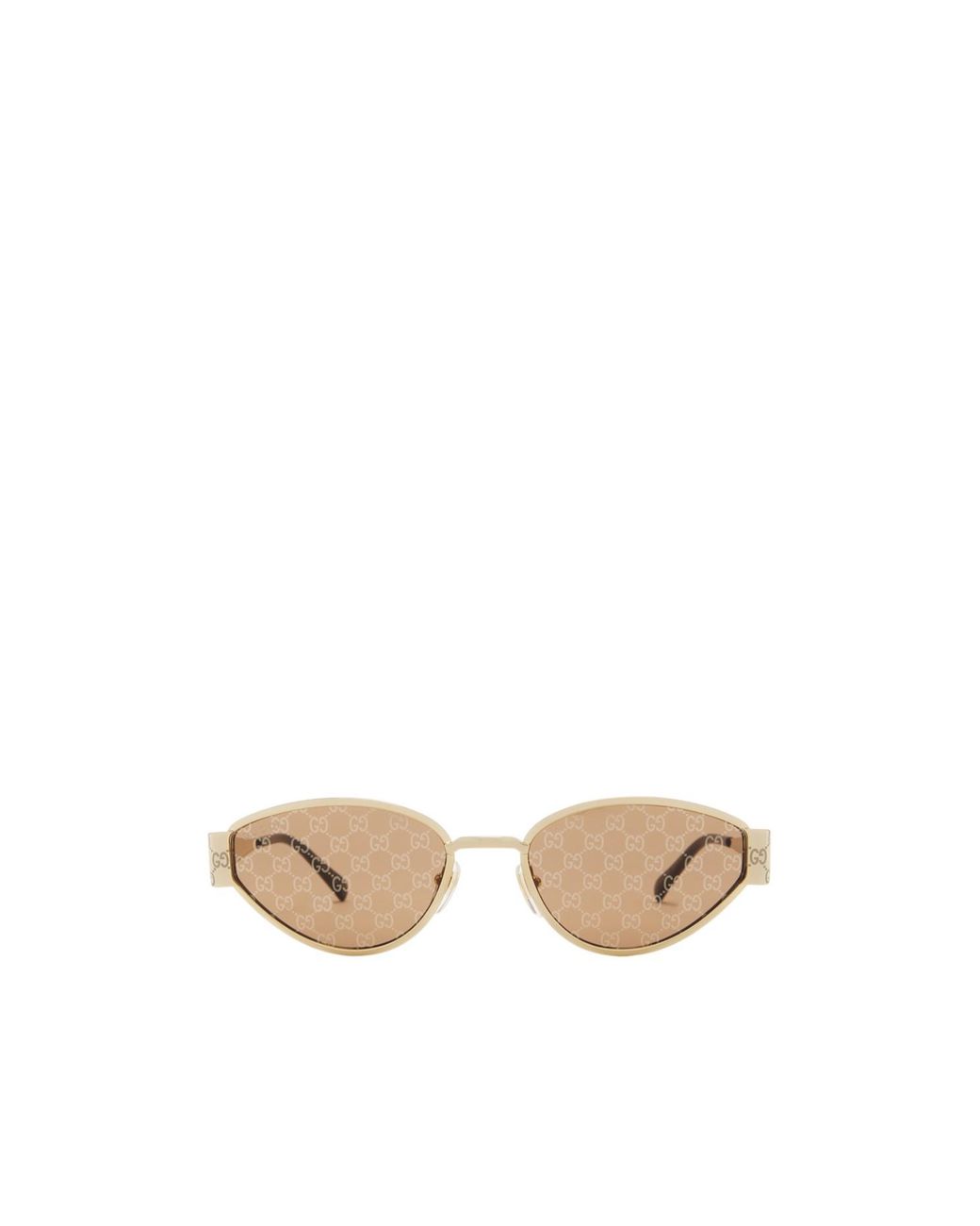 Gucci White Eyewear Geometrical Frame Sunglasses for men