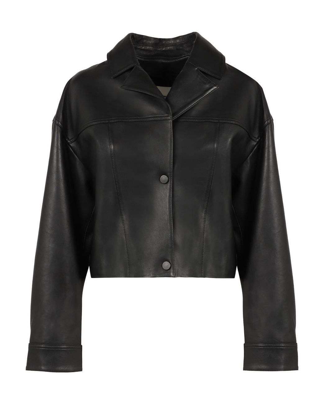 Yves Salomon Black Buttoned Jacket
