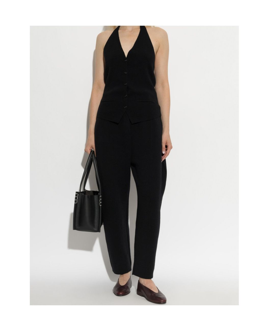Lisa Yang Black Wrenda Tapered Pants