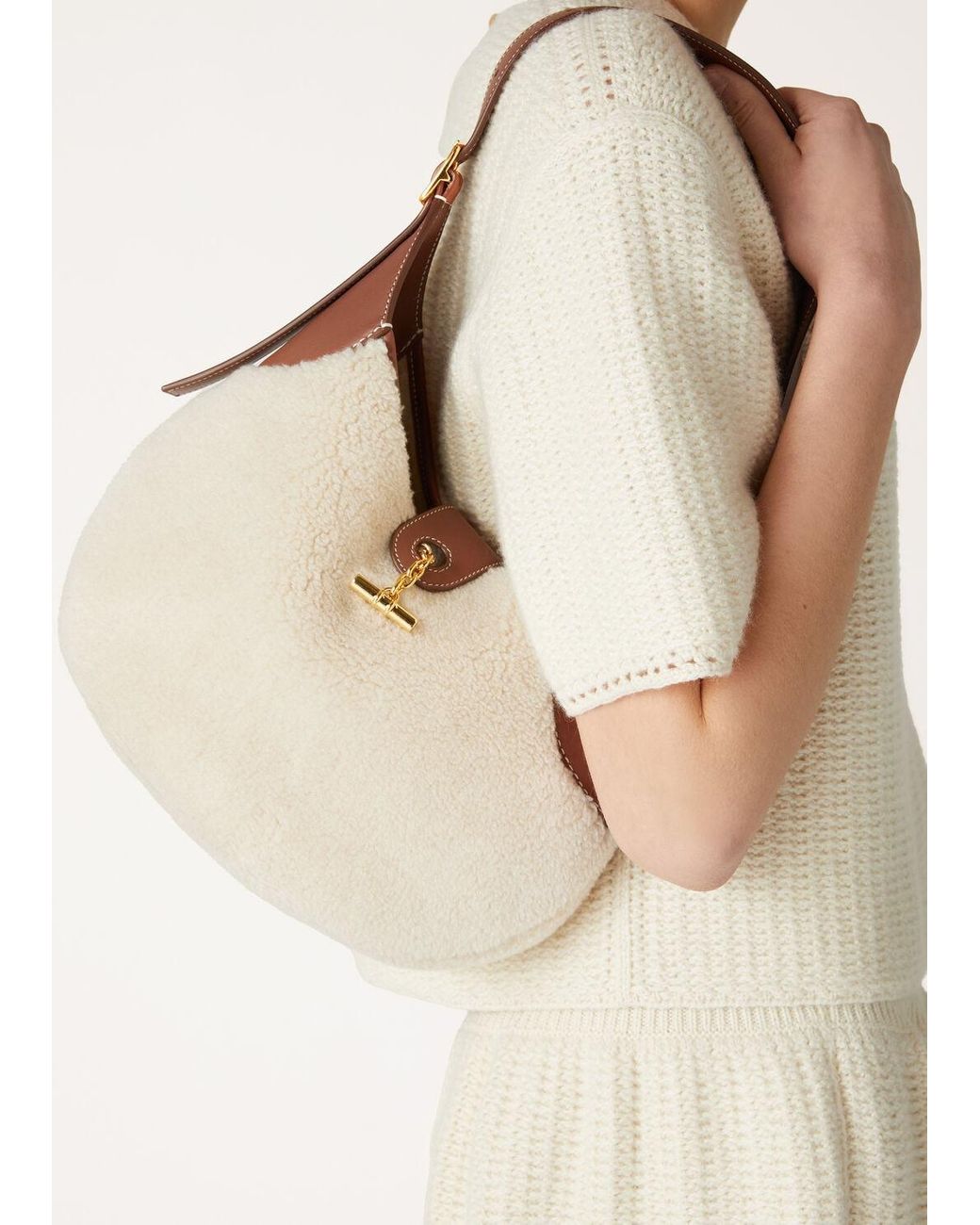 Loro Piana Natural Bobbin Medium Bag