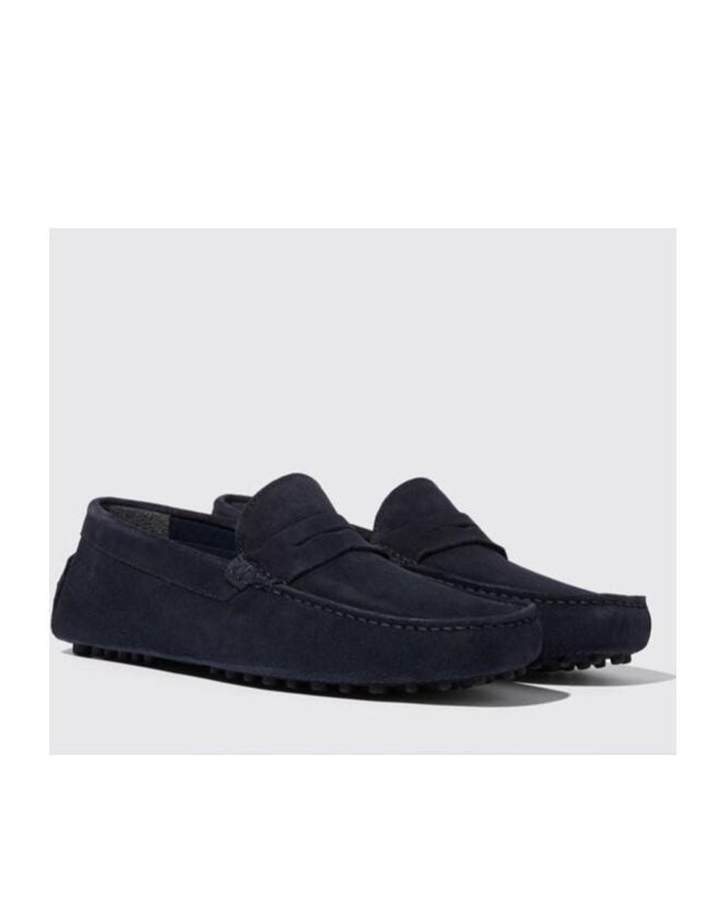 Scarosso Blue Round-Toe Casual Shoes for men