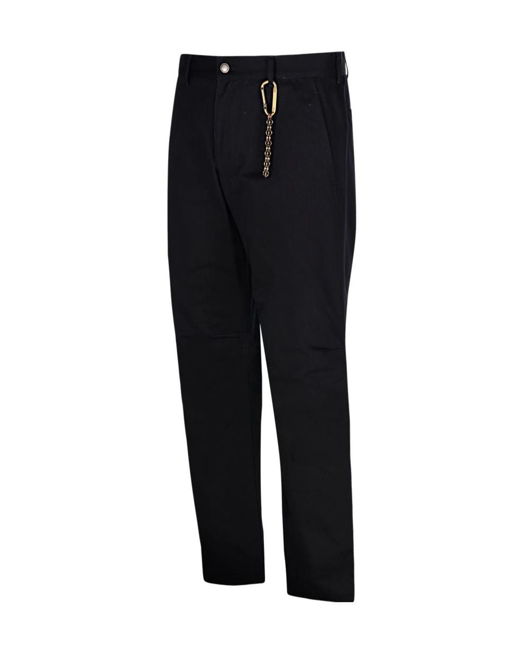 DARKPARK Black Slater Chain Detailed Trousers for men