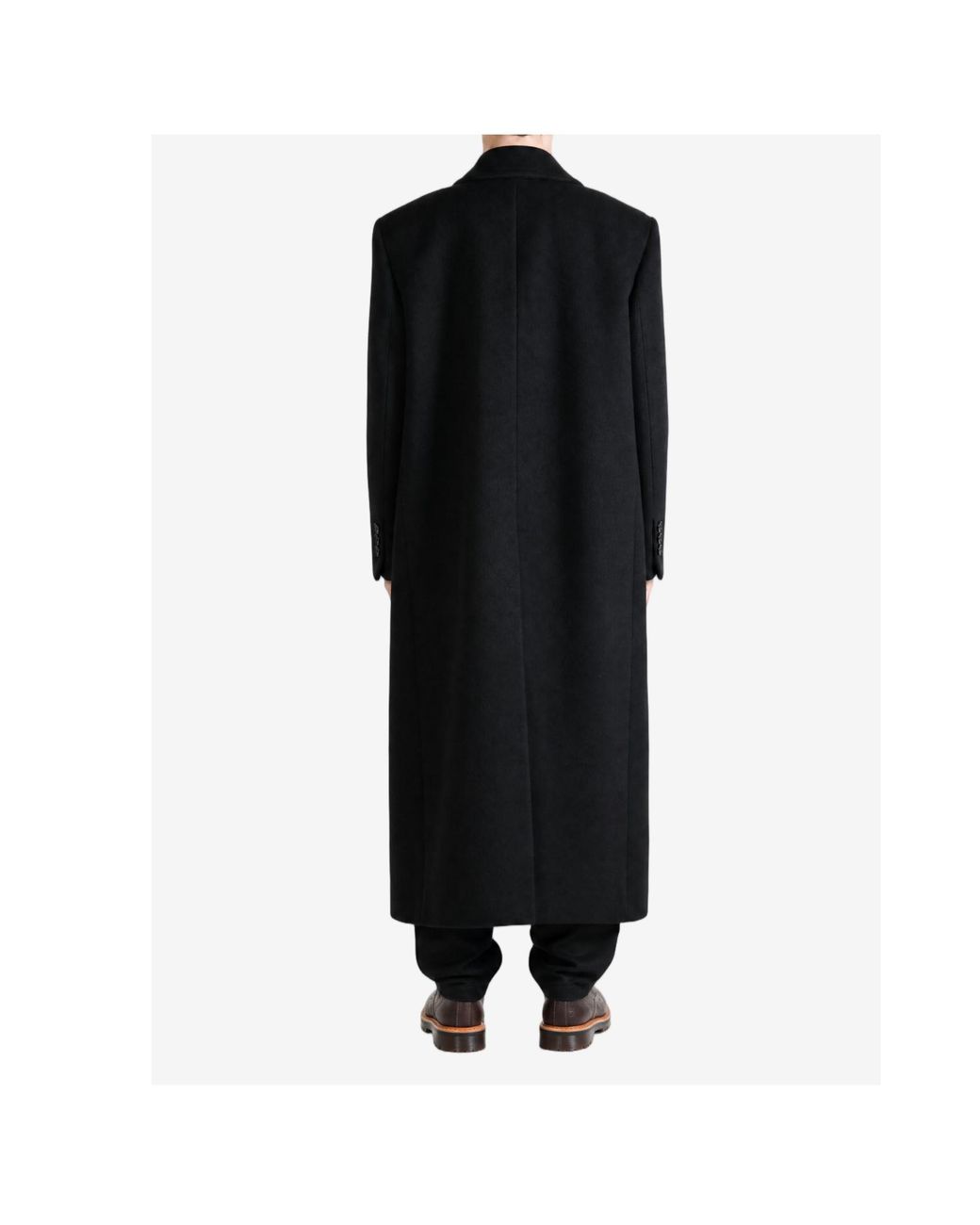 Ann Demeulemeester Black Jack Double-Breasted Coat for men