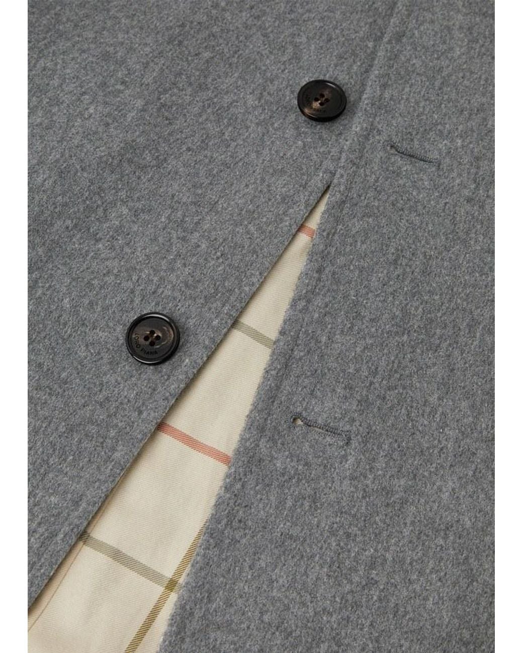 Loro Piana Gray Button-Up Jacket for men