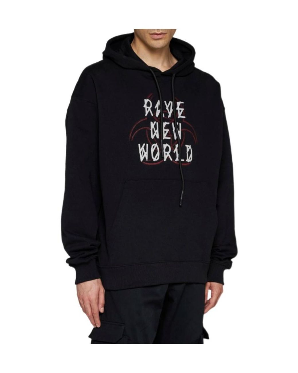 44 Label Group Blue Graphic Hoodie for men