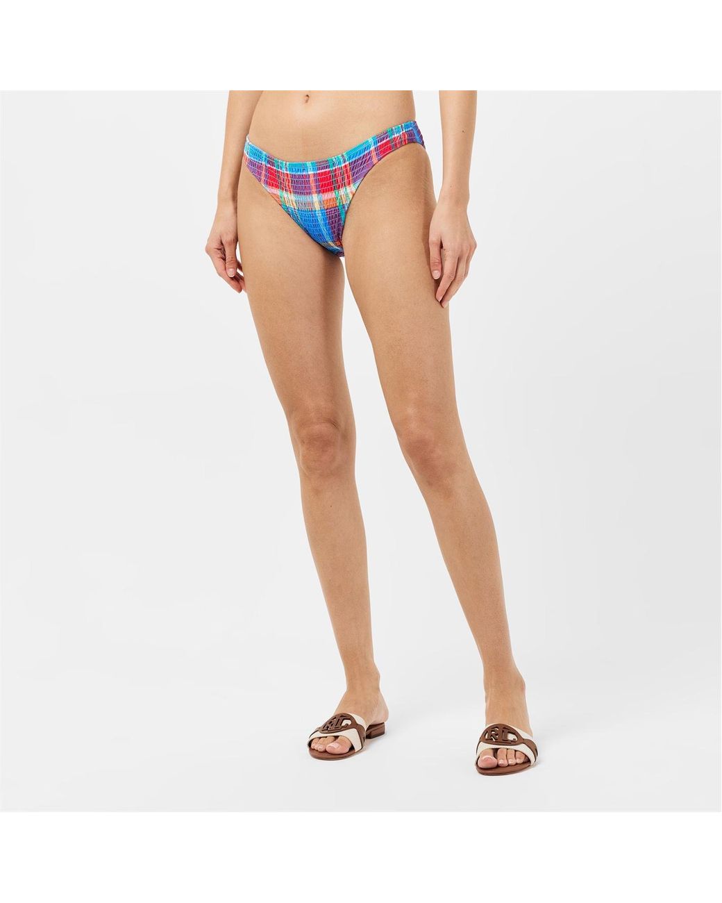 Polo Ralph Lauren Blue Printed Bikini Bottoms