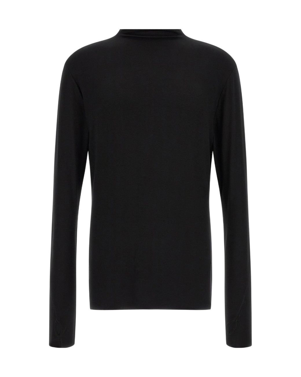 Thom Krom Black Roll-Neck Shirt for men