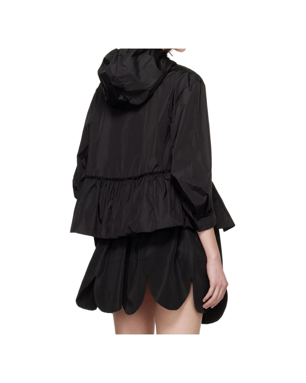 Simone Rocha Black Ruffle Frill Peplum Jacket