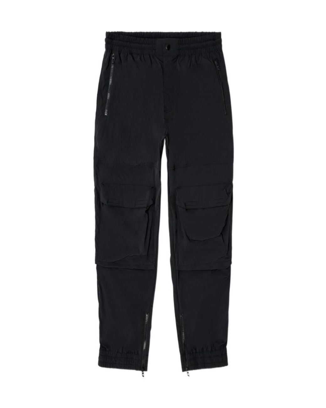 DIESEL Blue Zip-Pocket Cargo Pants for men