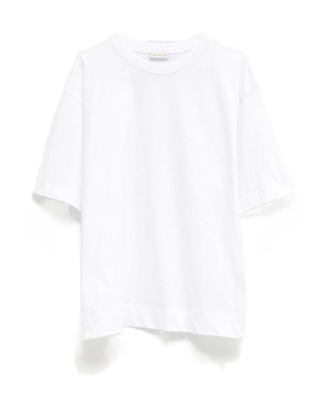 Dries Van Noten White Crew Neck Short-Sleeved T-Shirt