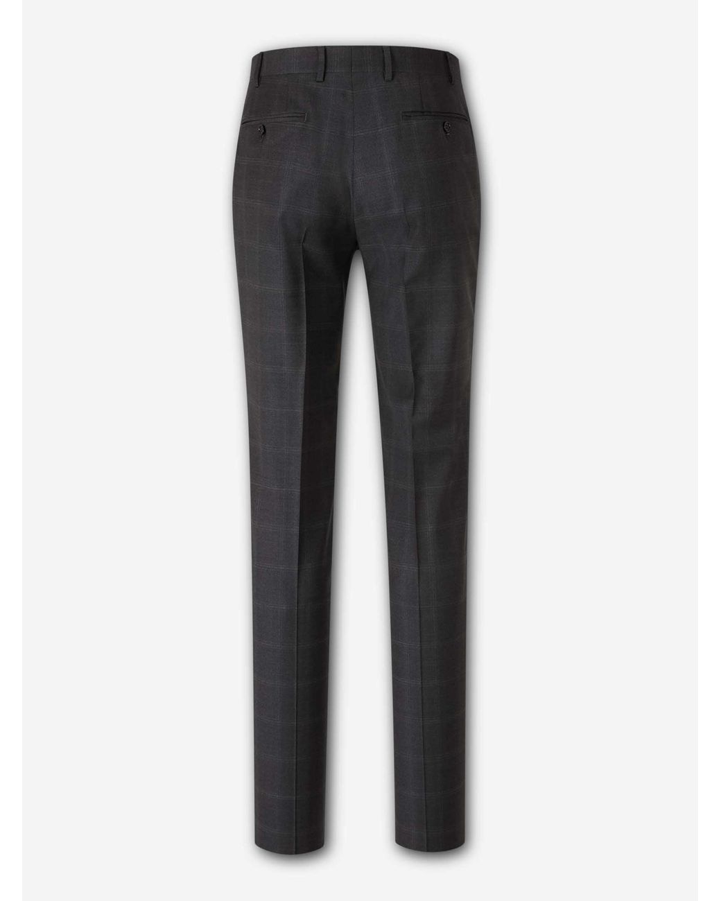 Canali Black Classic Check Suit for men