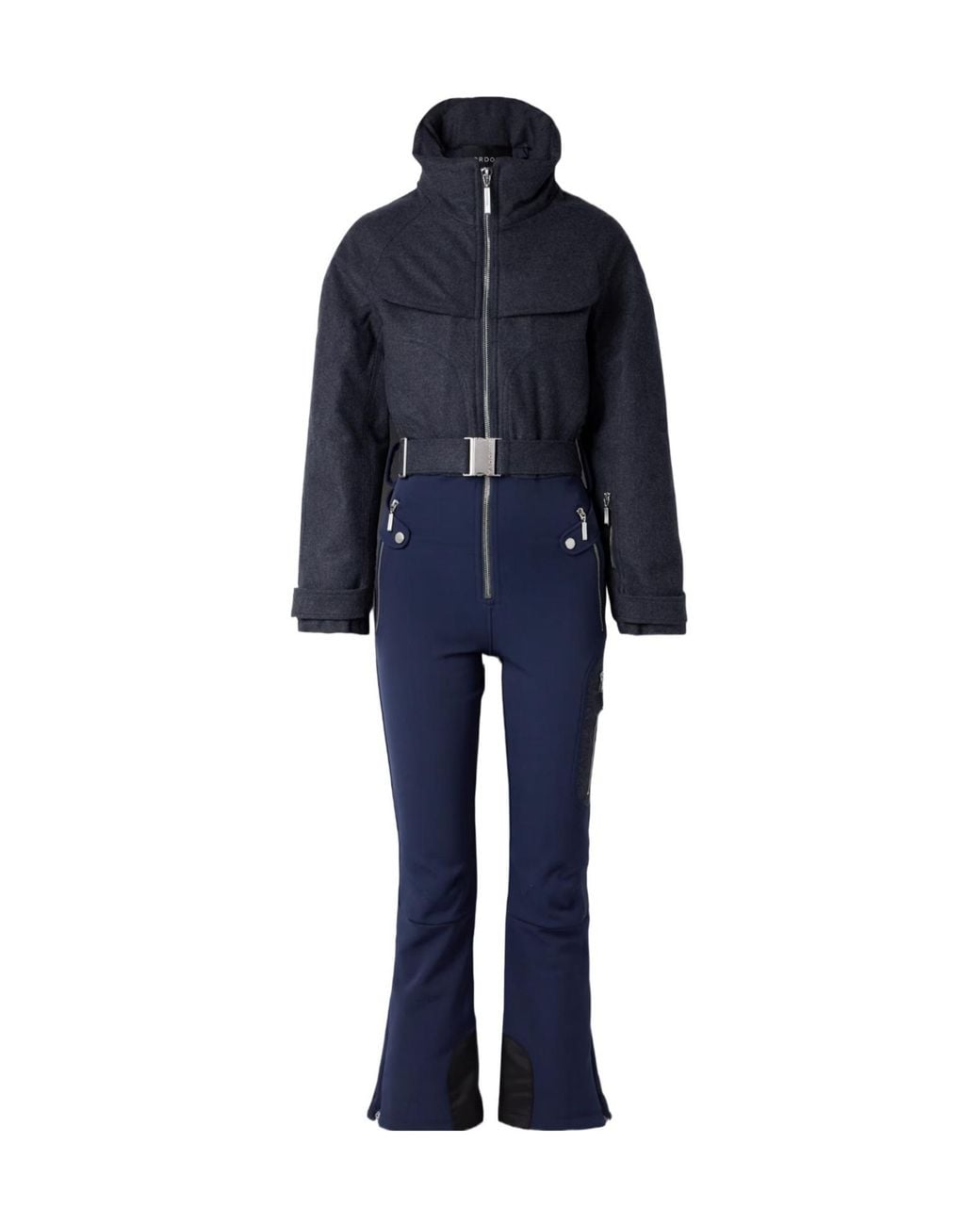 CORDOVA Blue Eiger Belted Wool-Blend And Twill Ski Suit