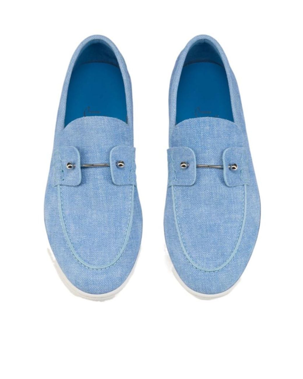 Christian Louboutin Blue Chambeliboat Boat Shoes for men