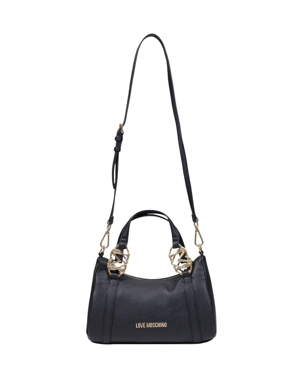 Moschino Black Dual-Handle Shoulder Bag