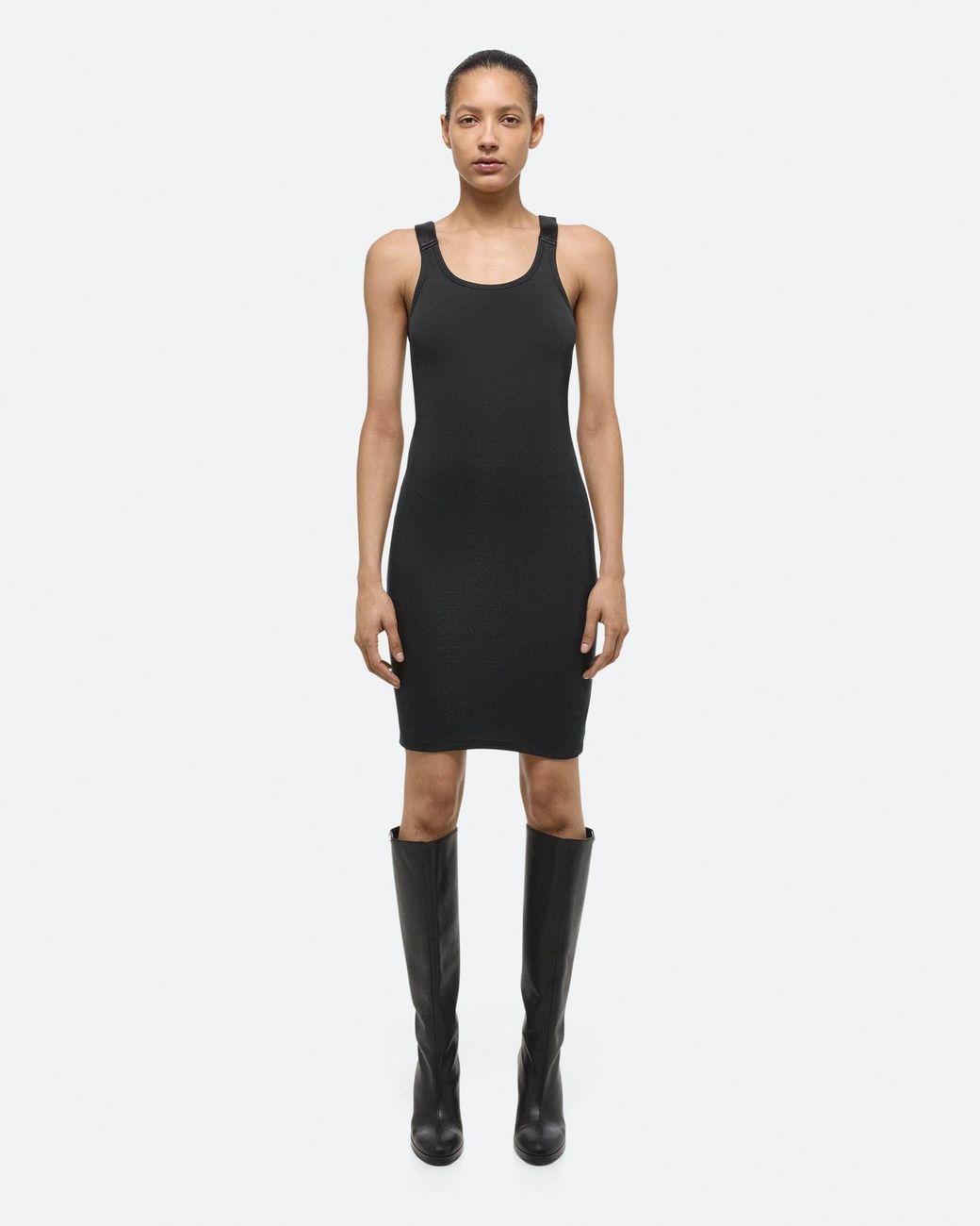 Helmut Lang Black Seatbelt Tank Dress