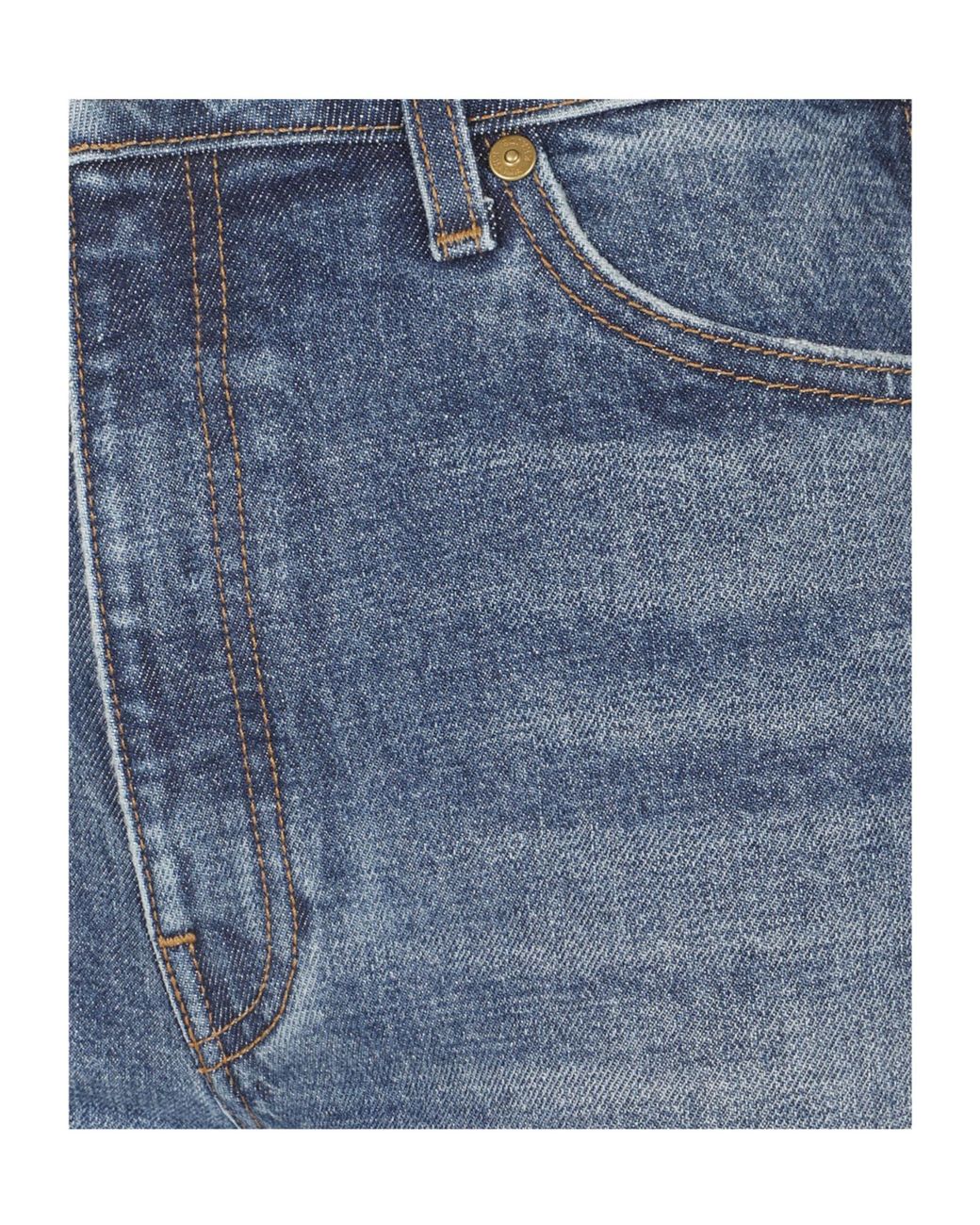 Khaite Blue Danielle Stretch Jeans