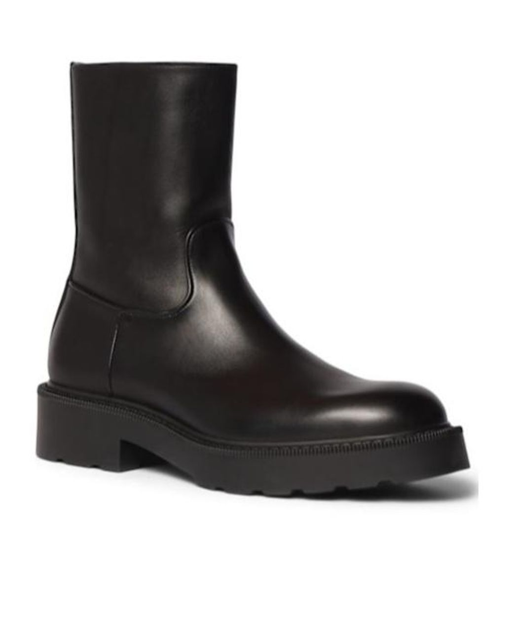 The Row Black Round-Head Short Boots