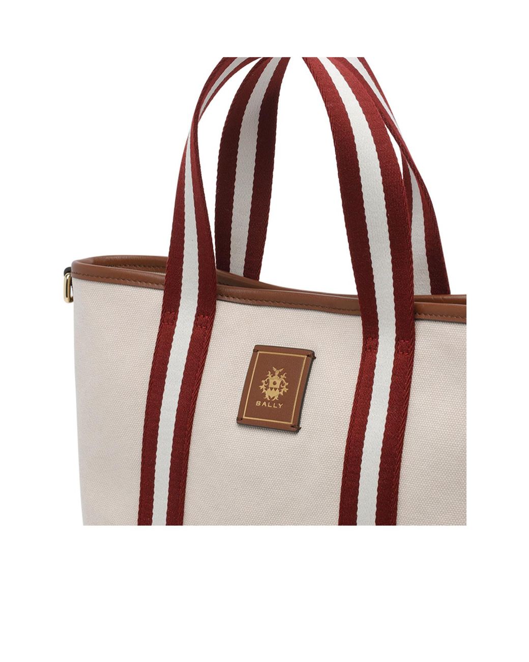 Bally Brown Edelbliss Logo Patch Tote Bag