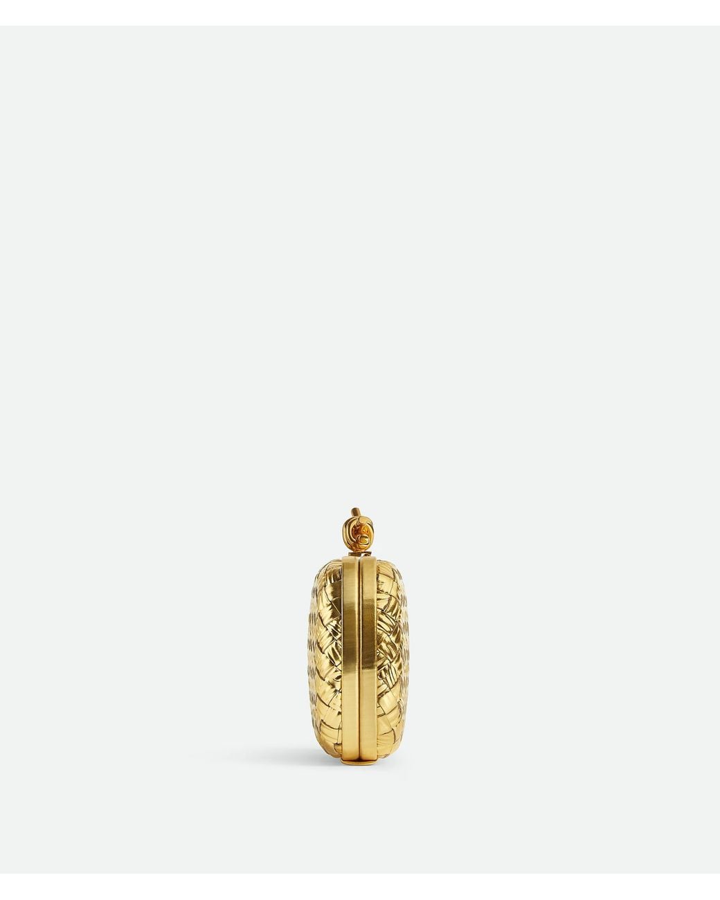 Bottega Veneta Metallic Knot Clutch Bag