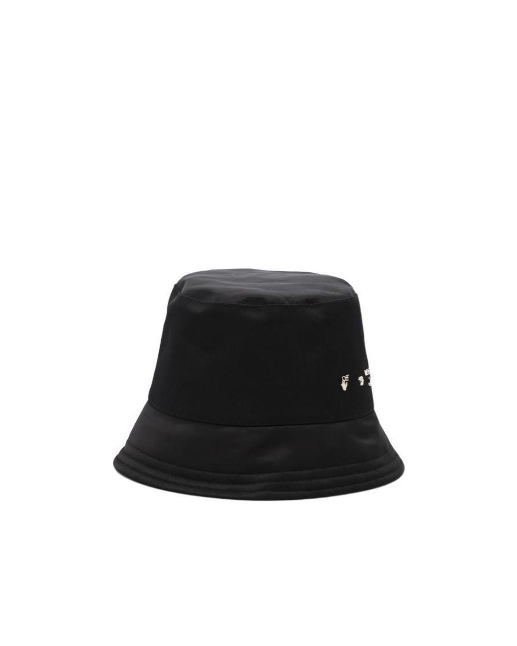 Off-White c/o Virgil Abloh Black Logo Printed Bucket Hat