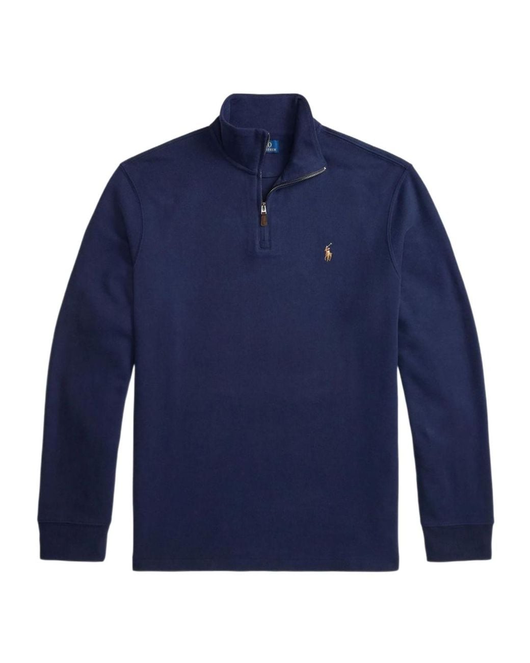 Polo Ralph Lauren Blue Estate-Rib Quarter-Zip Pullover for men
