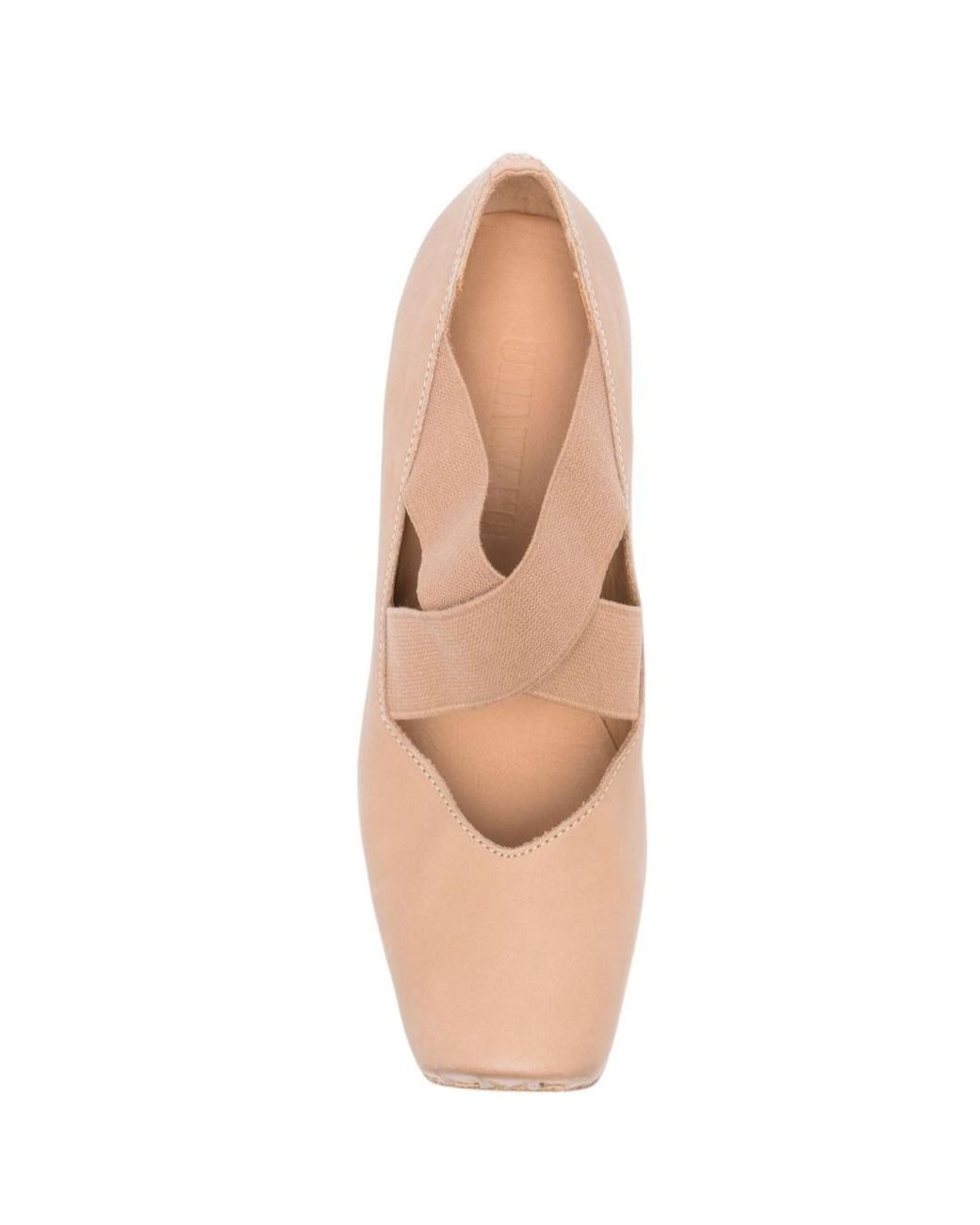 Uma Wang Pink Square-Toe Ballet Flats