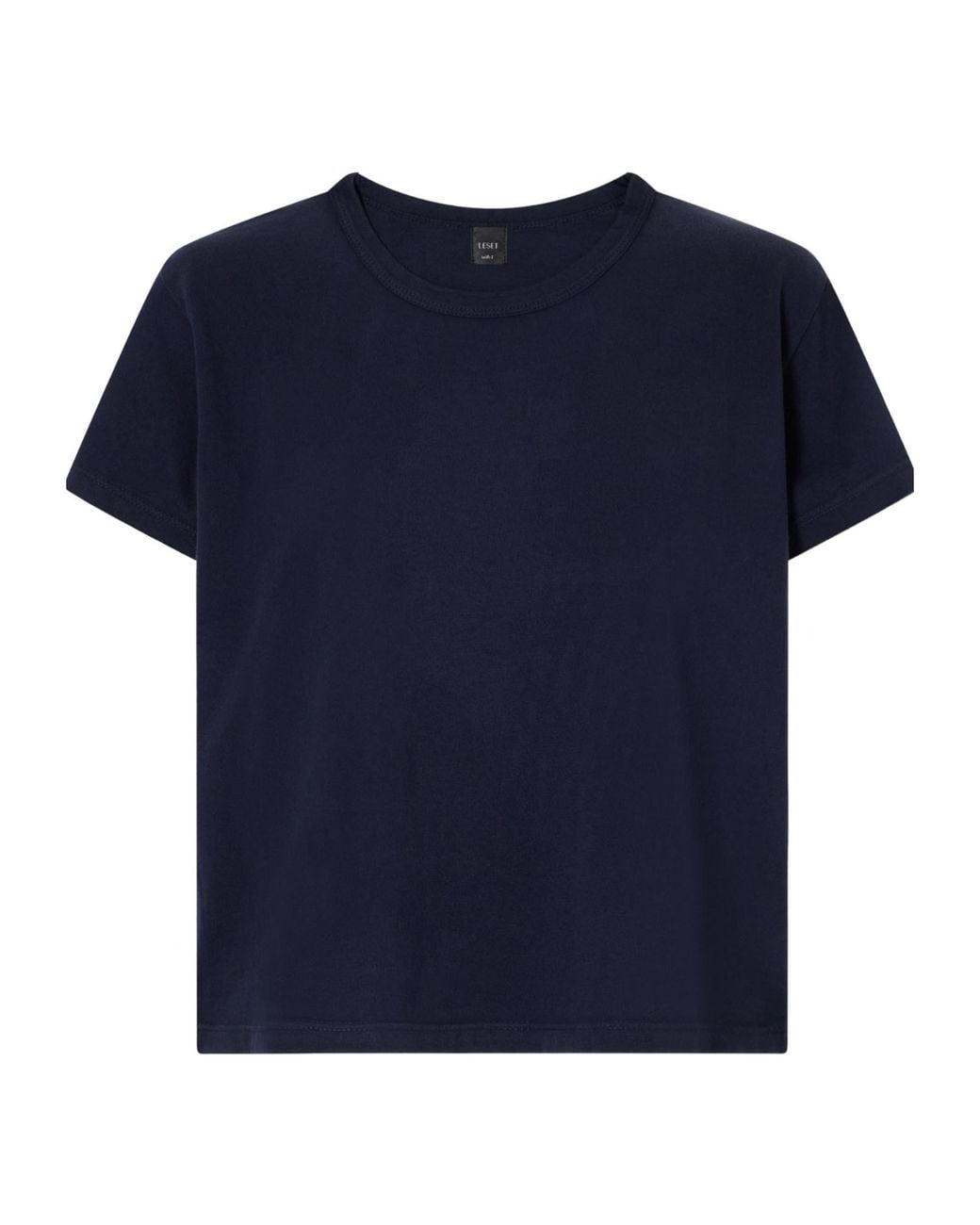 Leset Blue Cotton-Jersey T-Shirt