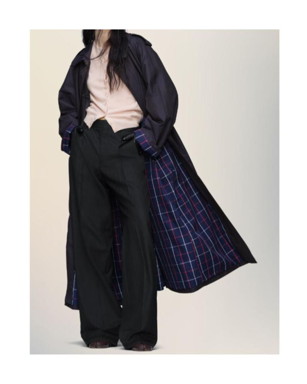 Maison Margiela Blue Trench Coat