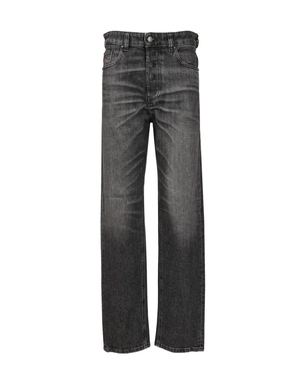 DIESEL Gray 1988 D-Ark Logo Embroidered Jeans