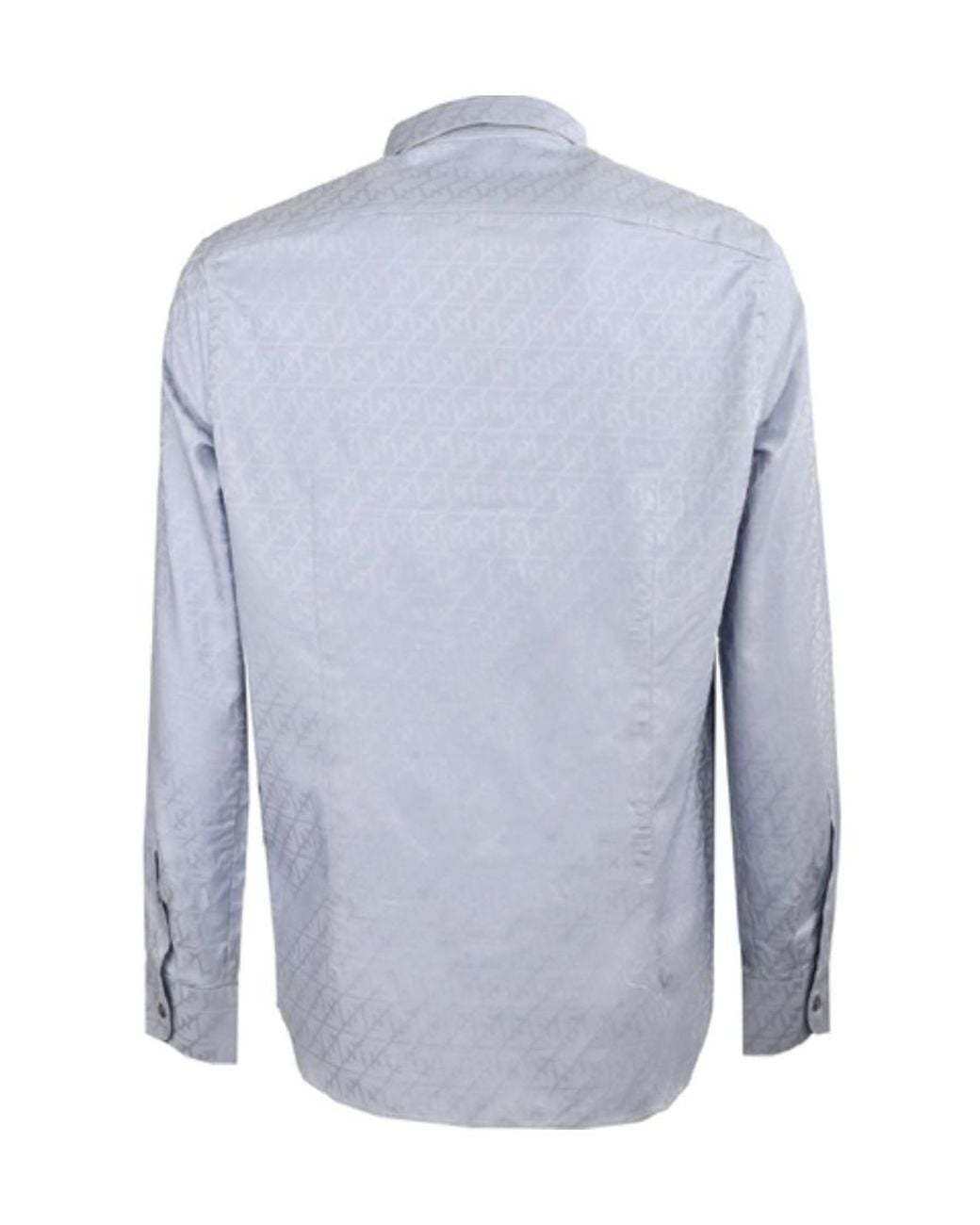 Emporio Armani Blue コットン シャツ for men