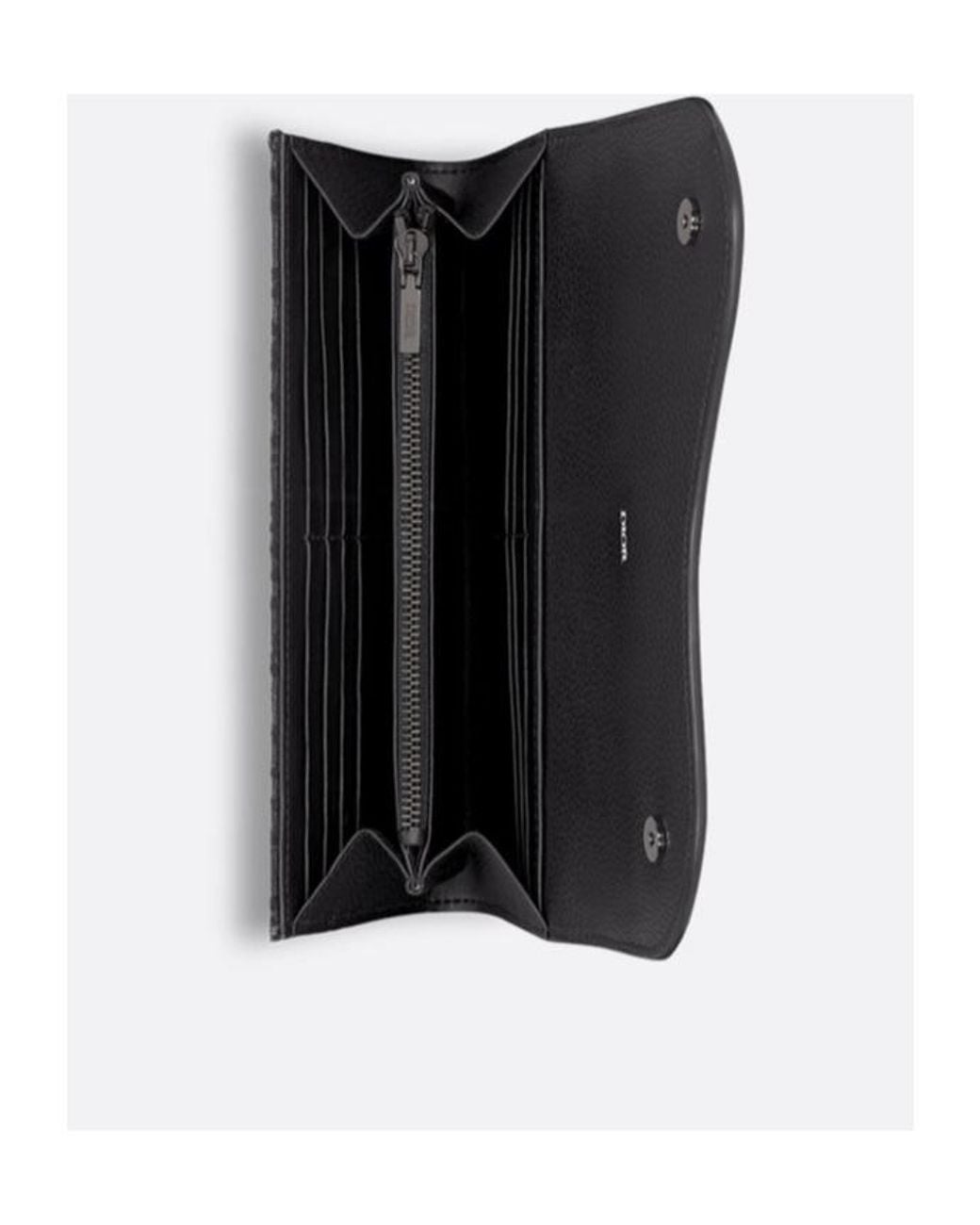 Dior Black Saddle Long Wallet for men
