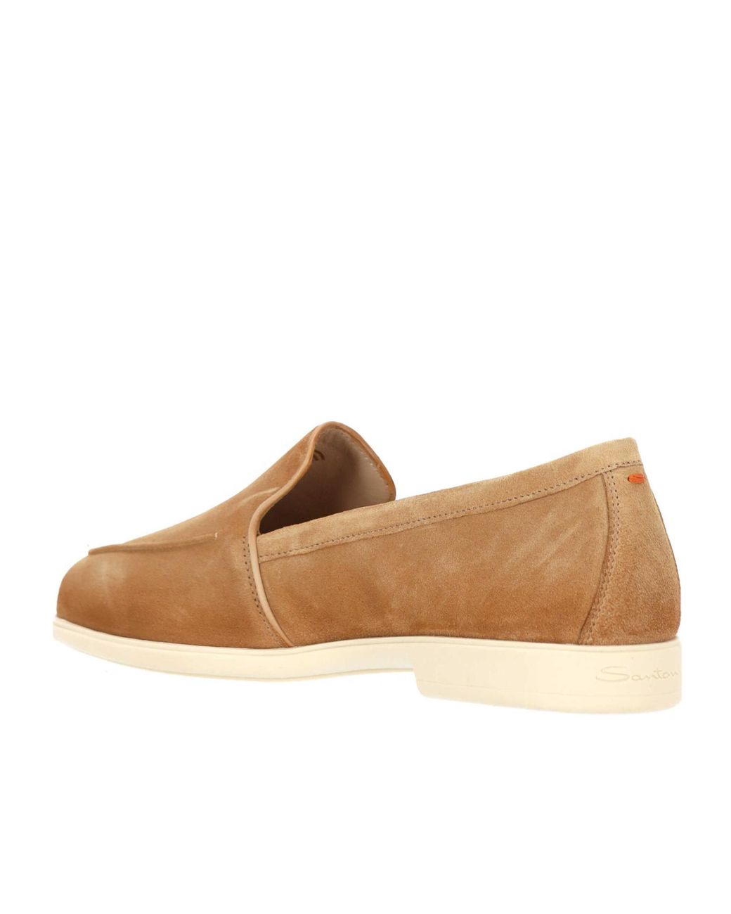 Santoni Natural Slip-On Flat Shoes