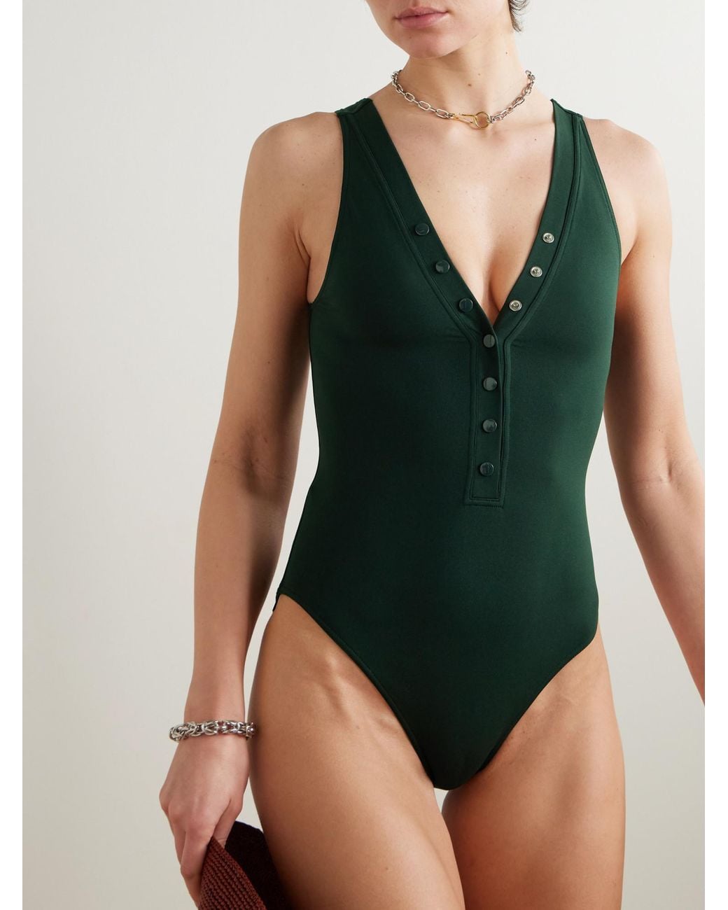 Eres Green Les Essentiels Icone Swimsuit
