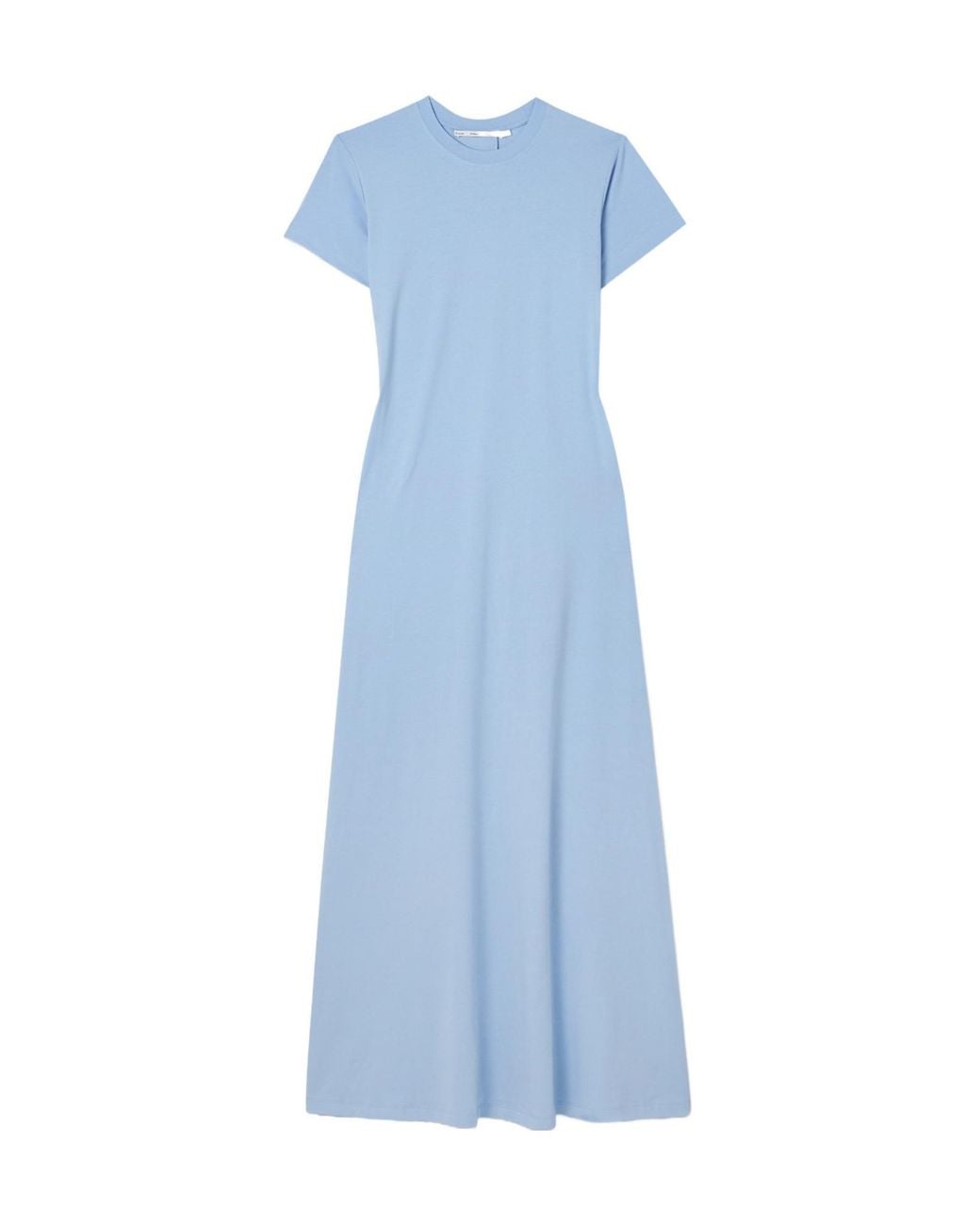 Proenza Schouler Blue Gathered Jersey Midi Dress