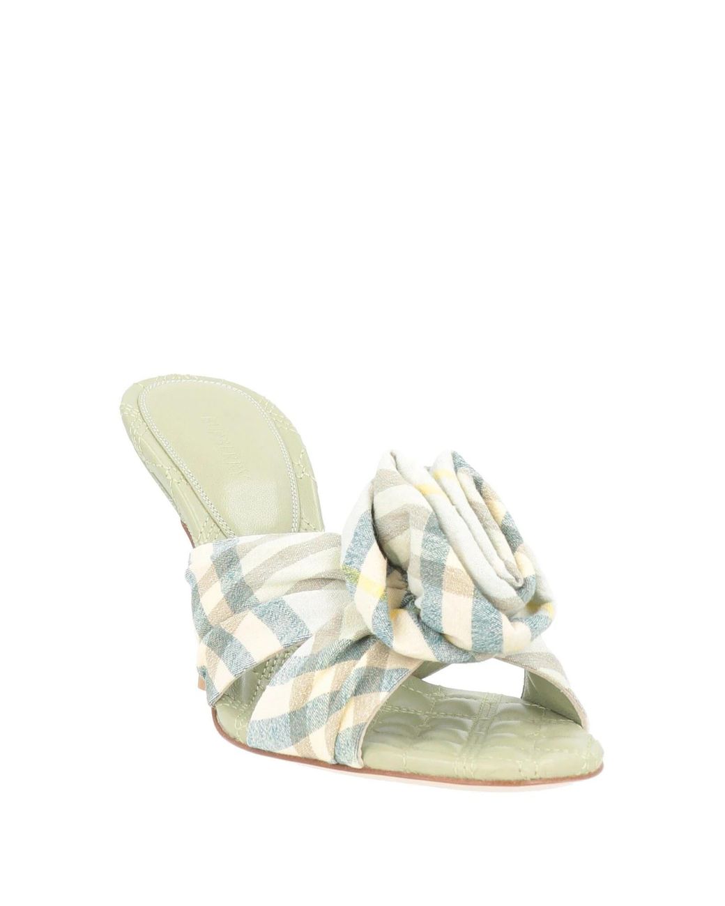 Burberry Natural Lattice Sandals