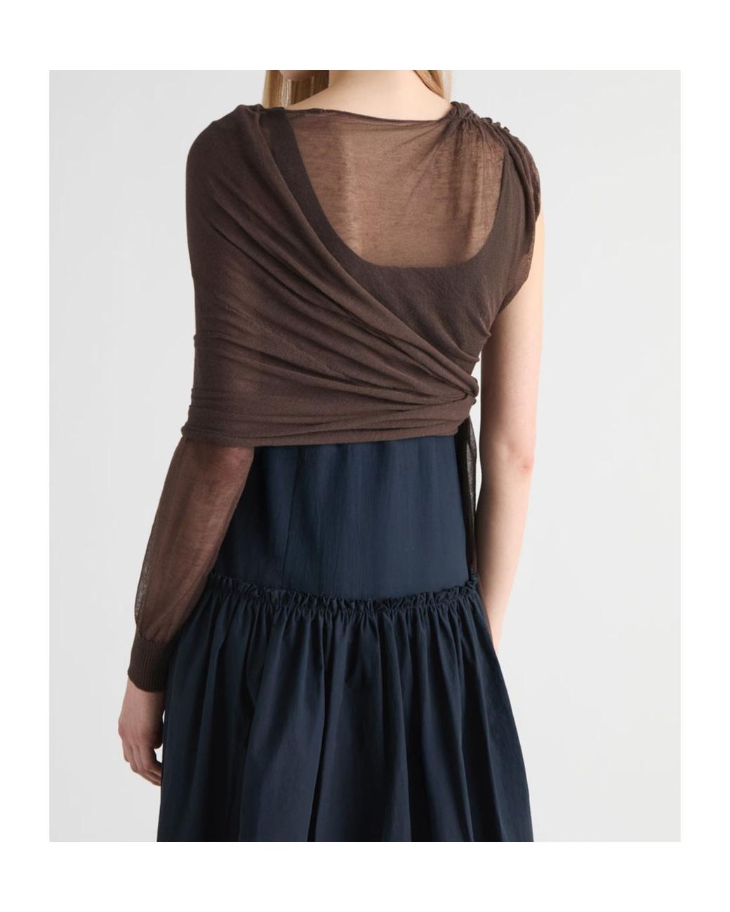 Paloma Wool Brown Asymmetrical Top