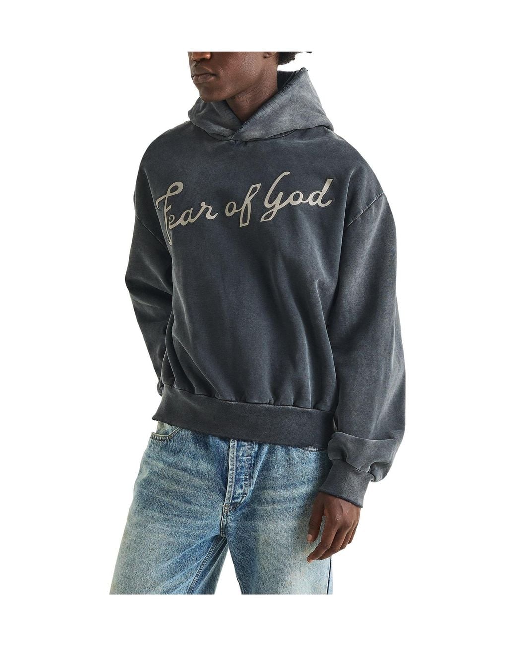 Fear Of God Blue Overhead Hoodie for men