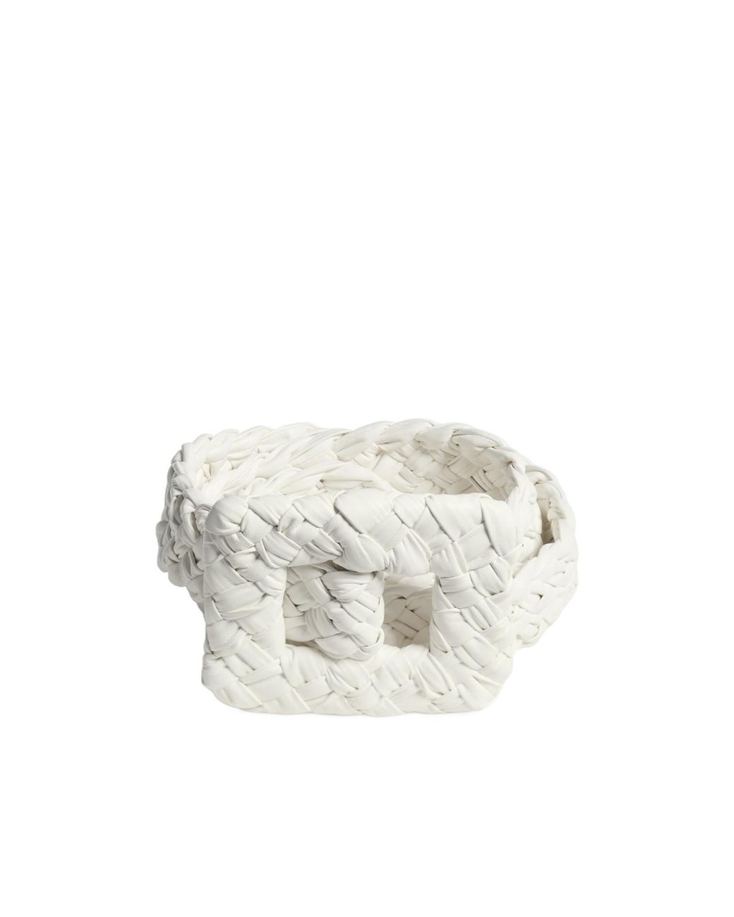 Bottega Veneta White Foulard Belt