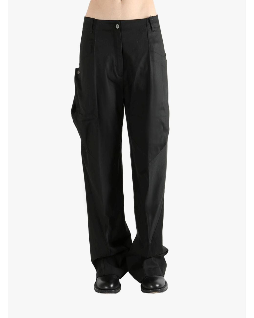 Kiko Kostadinov Black Centennial Wide-Leg Pants