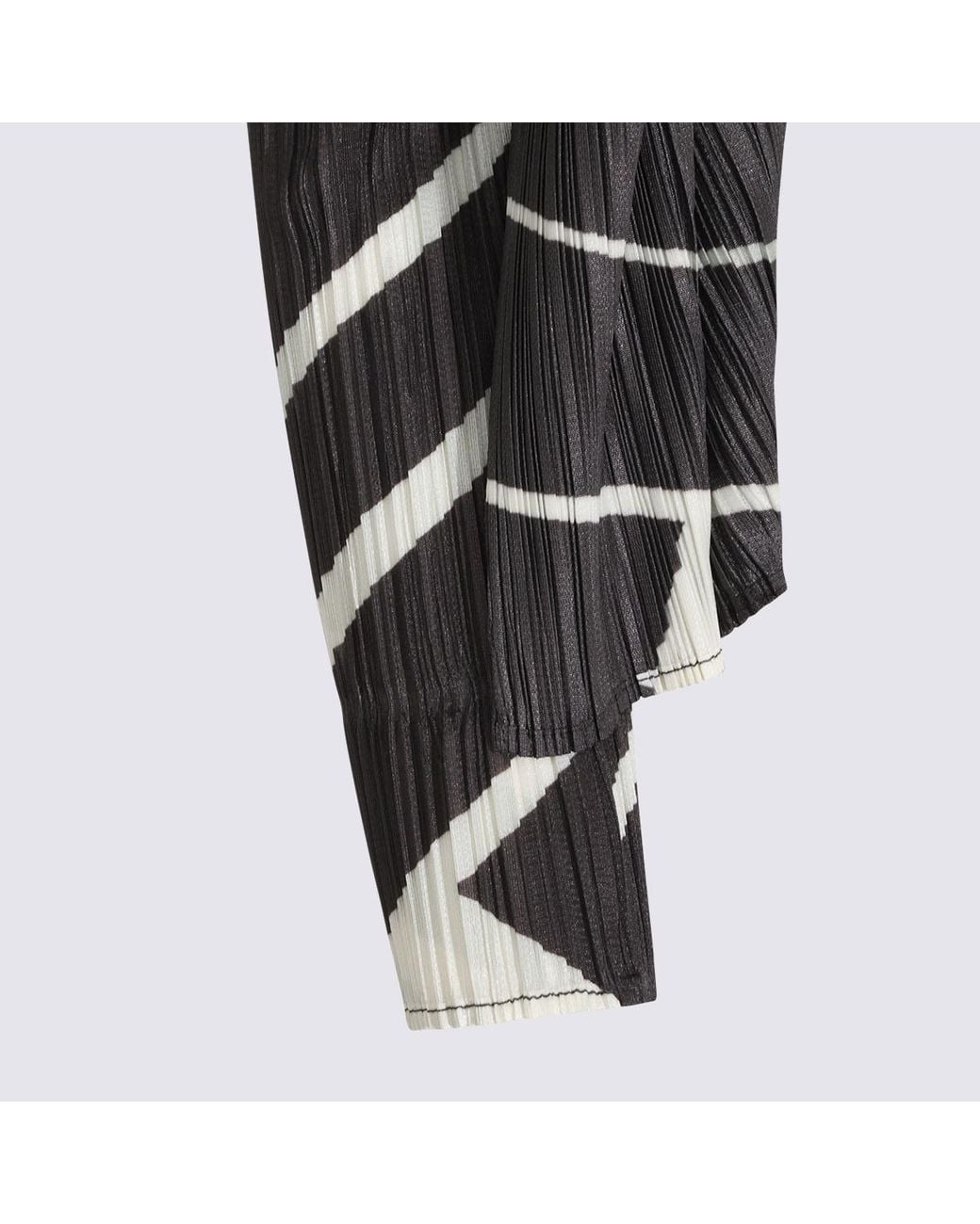 Pleats Please Issey Miyake Gray Pleats Please Issey Miyake Fold Line Cardigan