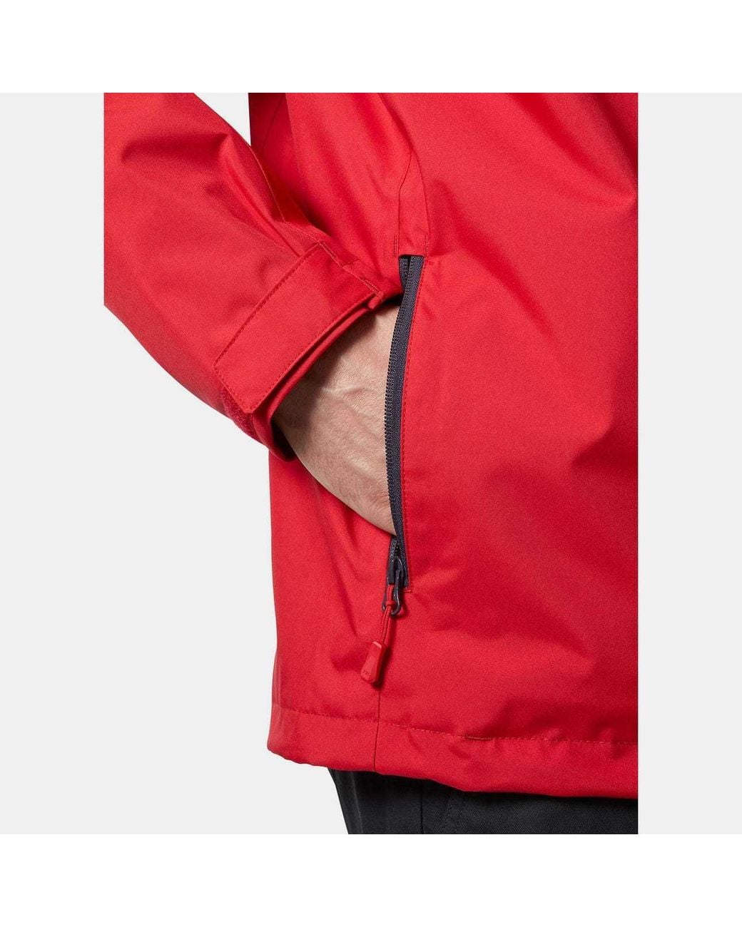 Helly Hansen Red Crew Hooded Midlayer Sailing Jacket 2.0 for men