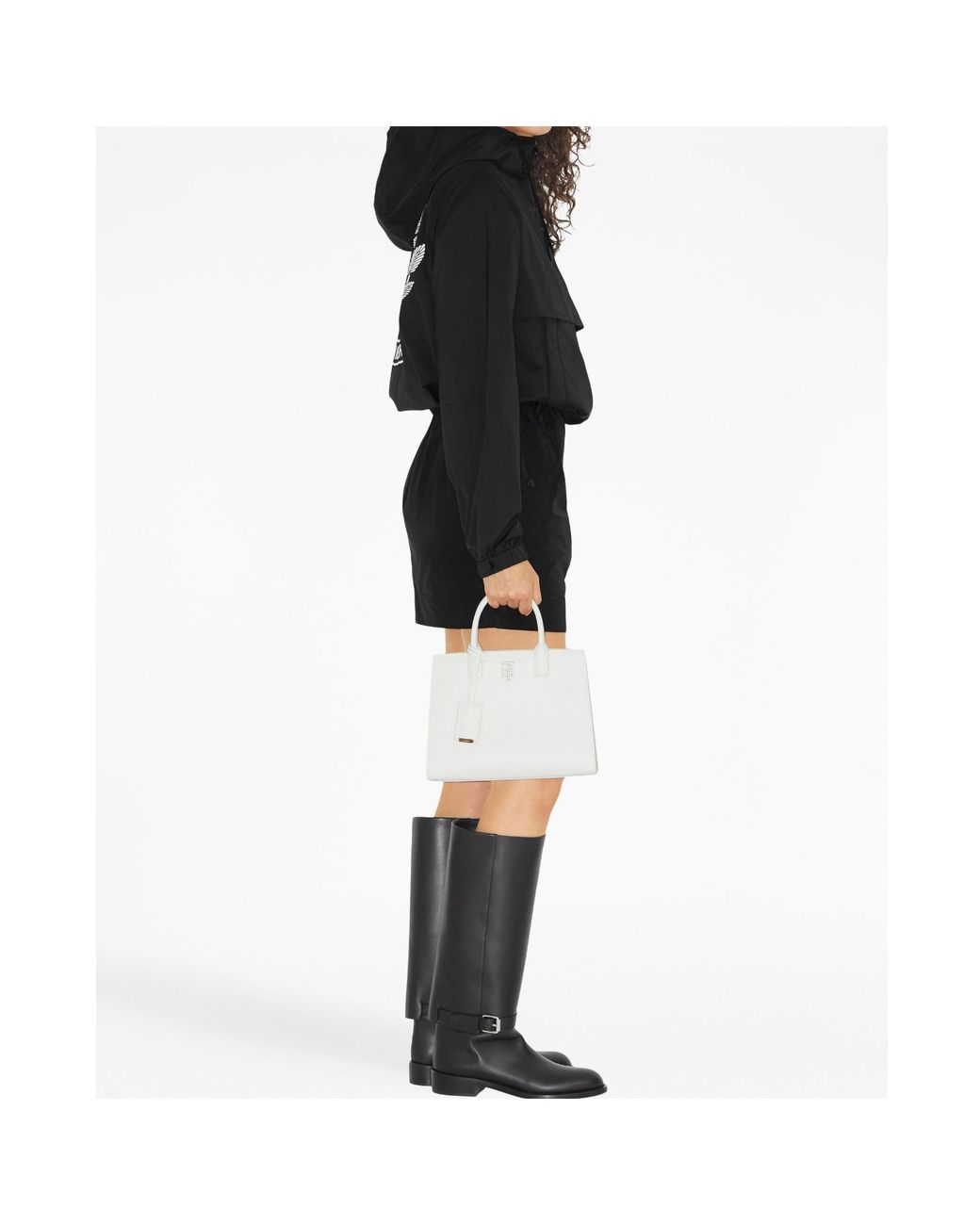 Burberry Black High Waist Mini Skirt