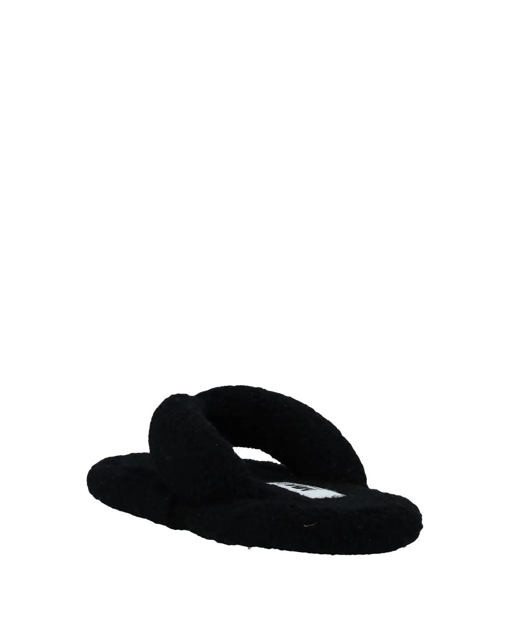MM6 by Maison Margiela Black Minimalist Flip-Flops