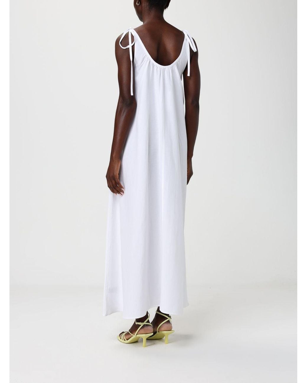 Anine Bing White Mariane Puff-Sleeved Shirt Dress