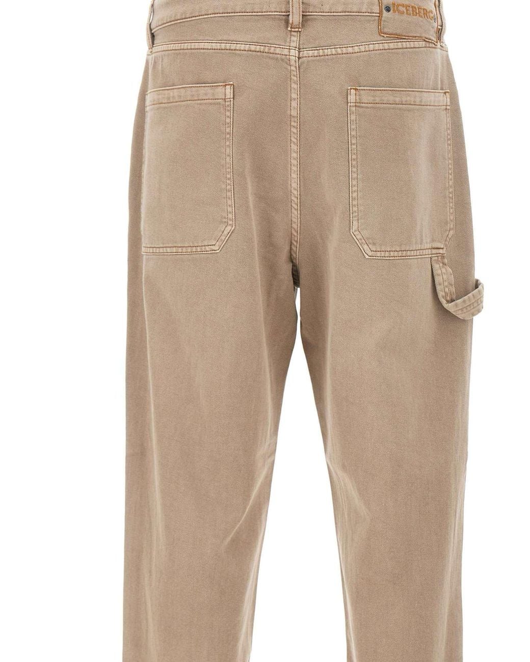 Iceberg Natural Denim Carpenter Pants for men