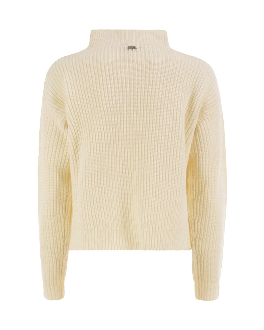 Herno White Long-Sleeved Sweater