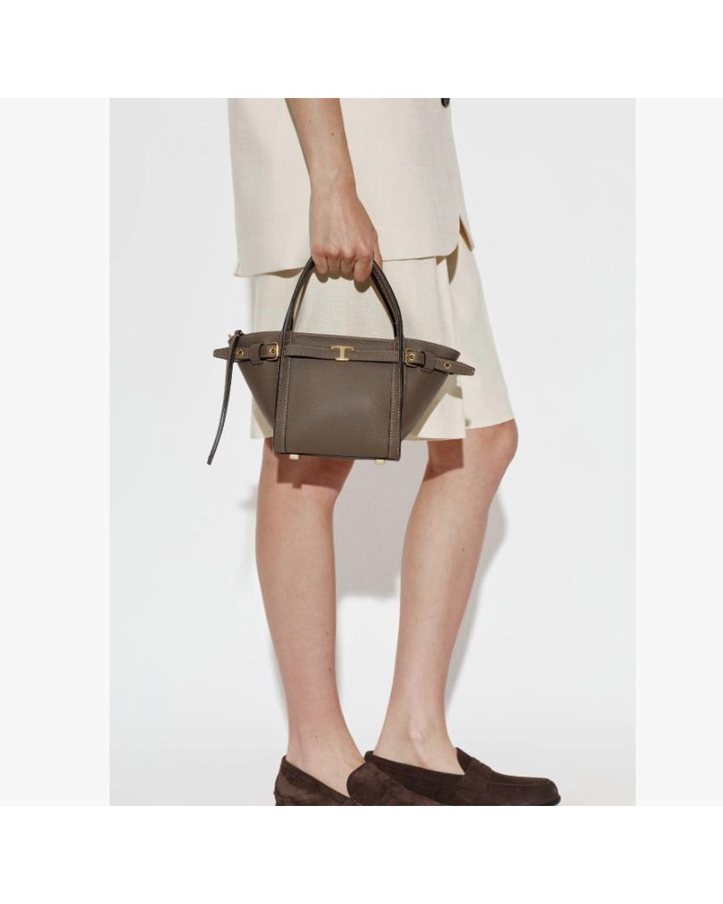 Tod's Brown Tim Mini Shoulder Bag
