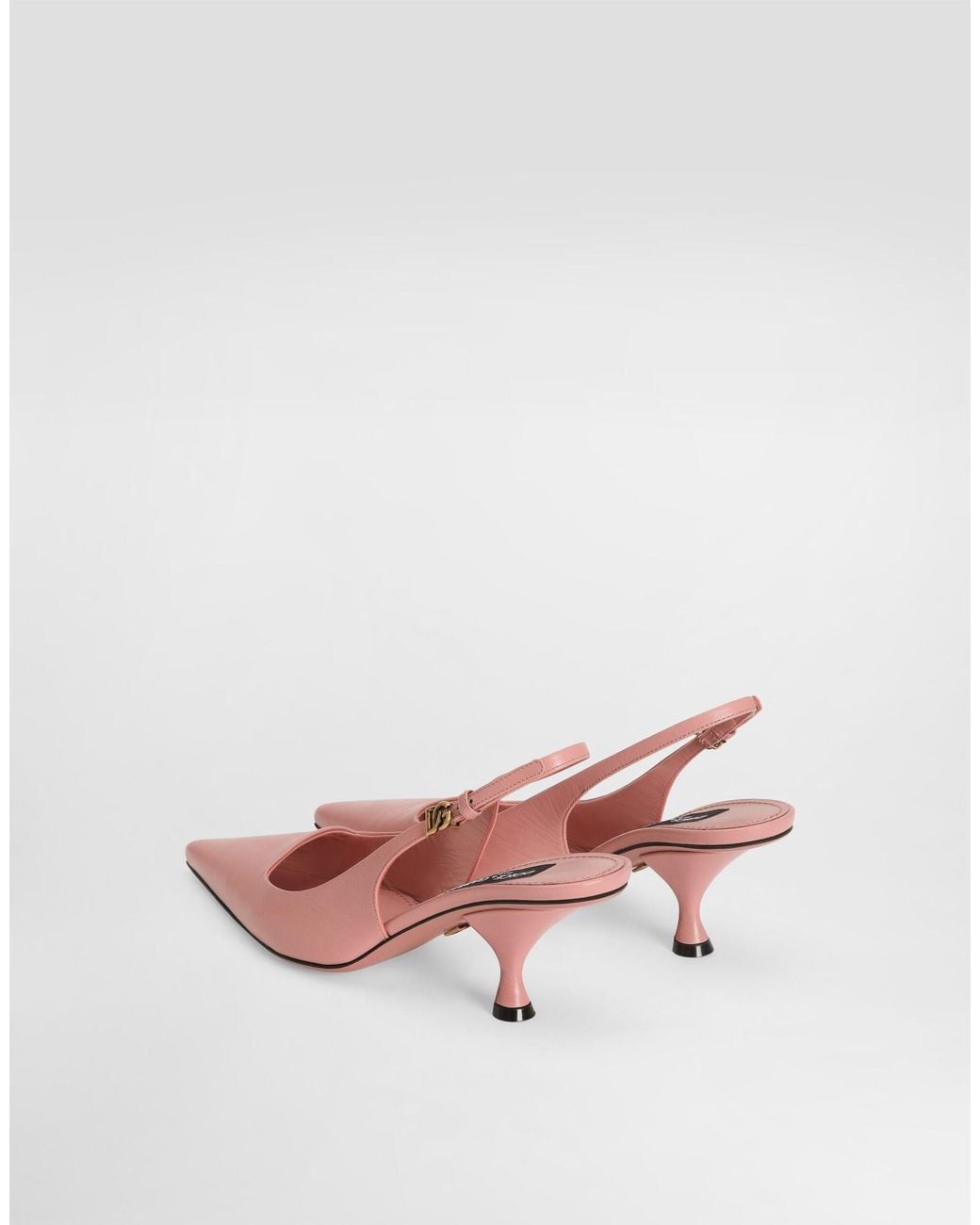 Dolce & Gabbana Pink 60Mm Pointed Slingback Pumps