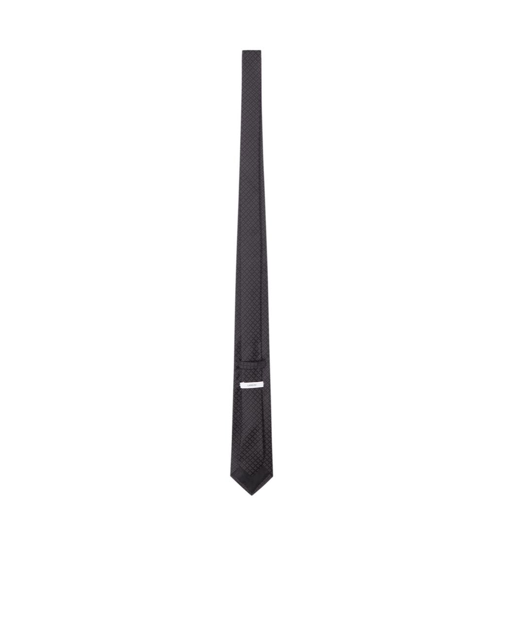 Lardini White Jacquard Pointed Tip Tie for men